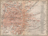 AACHEN town city stadtplan. Northrhine-Westfalia. Aix-la-Chapelle 1896 old map