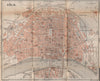 KÖLN (COLOGNE) town city stadtplan. Northrhine-Westfalia. Koln karte 1896 map