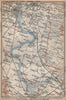 THE RHINE/RHEIN from/von COLOGNE KÖLN to/nach BONN. Deutschland karte 1896 map