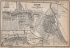 KLEVE (CLEVES, KLEEF, KLEFF) town city stadtplan. Northrhine-Westfalia 1896 map