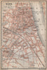 BONN antique town city stadtplan. Northrhine-Westfalia karte. BAEDEKER 1896 map