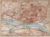SIEBENGEBIRGE Seven Hills Königswinter Bad Honnef Northrhine-Westfalia 1896 map