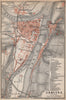 KOBLENZ city stadtplan. Rhineland-Palatinate. Coblenz Ehrenbreitstein 1896 map