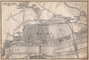 MAINZ environs umgebung. Mayence. Rhineland-Palatinate.Deutschland 1896 map