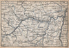 NAHETAL. Idar-Oberstein Kirn Monzingen Rüdesheim Kreuznach Sobernheim 1896 map