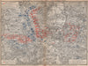 FRANCO-PRUSSIAN WAR. Battle of Mars-La-Tour Borny–Colombey 1870 Metz 1896 map
