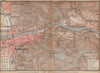 HEIDELBERG & environs ungebung. Ziegelhausen. Baden-Württemberg karte 1896 map