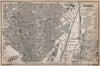 WORMS town city stadtplan. Rhineland-Palatinate, Deutschland karte 1896 map