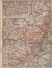PFÄLZERWALD. PALATINATE FOREST. Rheinpfalz. Kaiserslautern Weissenburg 1896 map