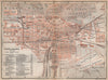 KARLSRUHE antique town city stadtplan. Baden-Württemberg karte 1896 old map