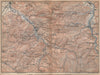 BADEN-BADEN environs umgebung. Lichtental Oos Schwarzwald Black Forest 1896 map