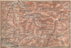 SCHWARZWALD. BLACK FOREST. Oberkirch Ottenhöfen Kloster Allerheiligen 1896 map