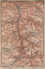 TRIBERG & HORNBERG umgebung. Schwarzwald Wasserfälle Baden-Württemberg 1896 map