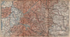 SÜDSCHWARZWALD. SOUTHERN BLACK FOREST. Freiburg Villingen. Germany 1896 map