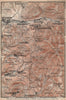 BADENWEILER environs. Müllheim Markgräflerland Blauen Schwarzwald 1896 old map