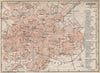 AACHEN town city stadtplan. Northrhine-Westfalia. Aix-la-Chapelle 1926 old map