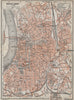 DÜSSELDORF town city stadtplan. Northrhine-Westfalia. Dusseldorf karte 1926 map