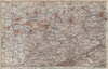 RUHRGEBIET Eisenbahnen RUHR VALLEY Duisburg Essen Bochum Herne Dortmund 1926 map