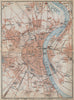 KÖLN COLOGNE. Nippes Mülheim Deutz Kalk Sulz Lindental Ehrenfeld Riehl 1926 map
