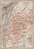 TRIER town city stadtplan. Rhineland-Palatinate. Trèves Treves karte 1926 map