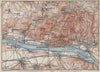 SIEBENGEBIRGE Seven Hills Königswinter Bad Honnef Northrhine-Westfalia 1889 map