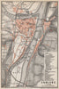 KOBLENZ city stadtplan. Rhineland-Palatinate. Coblenz Ehrenbreitstein 1889 map