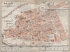 MAINZ antique town city stadtplan. Rhineland-Palatinate. Mayence karte 1889 map