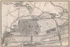 MAINZ environs umgebung. Mayence. Rhineland-Palatinate.Deutschland 1889 map