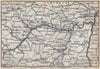 NAHETAL. Idar-Oberstein Kirn Monzingen Rüdesheim Kreuznach Sobernheim 1889 map
