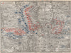 FRANCO-PRUSSIAN WAR. Battle of Mars-La-Tour Borny–Colombey 1870 Metz 1889 map