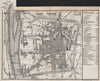 TRIER town city stadtplan. Rhineland-Palatinate. Trèves Treves karte 1889 map