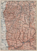 WEST ODENWALD topo-map. Heidelberg Weinheim Eberbach Zwingenberg karte 1889