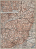 PFÄLZERWALD. PALATINATE FOREST. Rheinpfalz. Kaiserslautern Weissenburg 1889 map