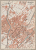 MULHOUSE (MÜLHAUSEN MILHÜSA MILHÜSE) town city plan. Bas-Rhin, Alsace 1889 map