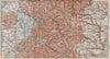 SÜDSCHWARZWALD. SOUTHERN BLACK FOREST. Freiburg Villingen. Germany 1889 map