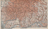 SÜDSCHWARDWALD. BLACK FOREST SOUTHERN VALLEYS. Basel Lörrach Schopfheim 1889 map