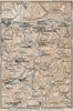 BADENWEILER environs. Müllheim Markgräflerland Blauen Schwarzwald 1889 old map