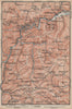 AHR & ADENAUER BACH VALLEYS. Ahrweiler Altenahr topo-map. Germany 1892 old
