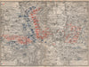 FRANCO-PRUSSIAN WAR. Battle of Mars-La-Tour Borny–Colombey 1870 Metz 1892 map