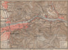 HEIDELBERG & environs ungebung. Ziegelhausen. Baden-Württemberg karte 1892 map