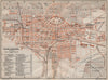 KARLSRUHE antique town city stadtplan. Baden-Württemberg karte 1892 old map