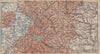 SÜDSCHWARZWALD. SOUTHERN BLACK FOREST. Freiburg Villingen. Germany 1892 map
