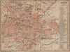 AACHEN town city stadtplan. Northrhine-Westfalia. Aix-la-Chapelle 1903 old map