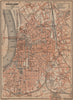 DÜSSELDORF town city stadtplan. Northrhine-Westfalia. Dusseldorf karte 1903 map