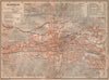 BARMEN / WUPPERTAL antique town city stadtplan. Germany karte 1903 old map