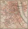 BONN antique town city stadtplan. Northrhine-Westfalia karte. BAEDEKER 1903 map