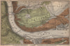 RÜDESHEIM BINGEN. Niederwald. Oberes Mittelrheintal. Rhine Gorge karte 1903 map