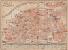 MAINZ antique town city stadtplan. Rhineland-Palatinate. Mayence karte 1903 map