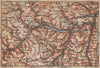 NAHETAL. Idar-Oberstein Kirn Monzingen Rüdesheim Kreuznach Sobernheim 1903 map