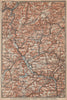 SAAR SARRE RIVER VALLEY. Trier Saarbruckem Saarlouis Saarburg karte 1903 map